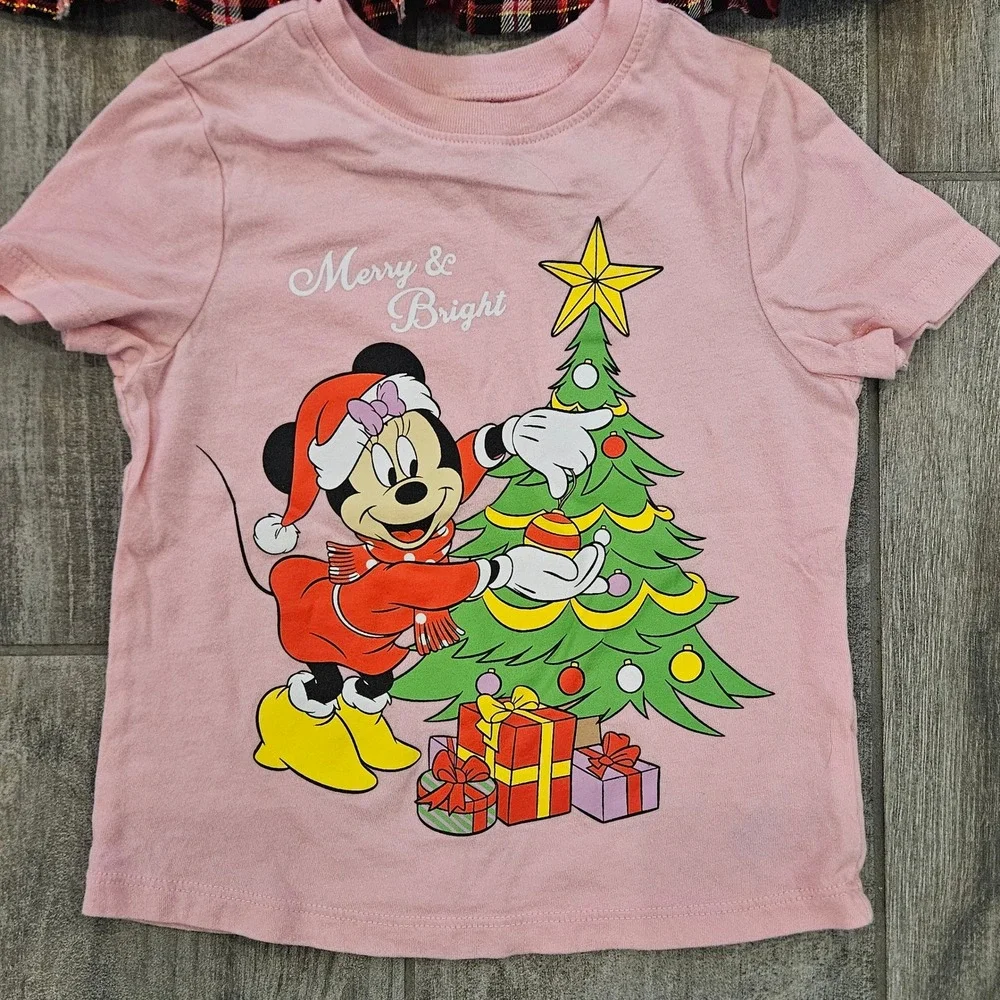 Sweet Wink PJ Place Kids 3T Red Pink Christmas Plaid Holiday Clothing Lot of 6